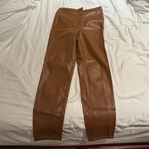 Wilfred Brown Leather Pants